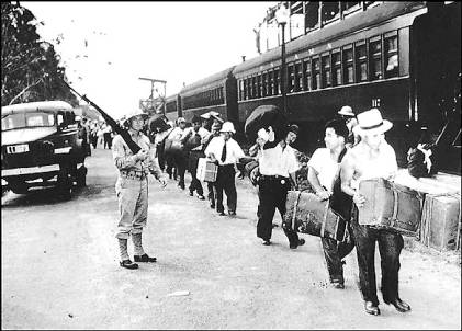 internment camps for japanese americans. Japanese Latin Americans en